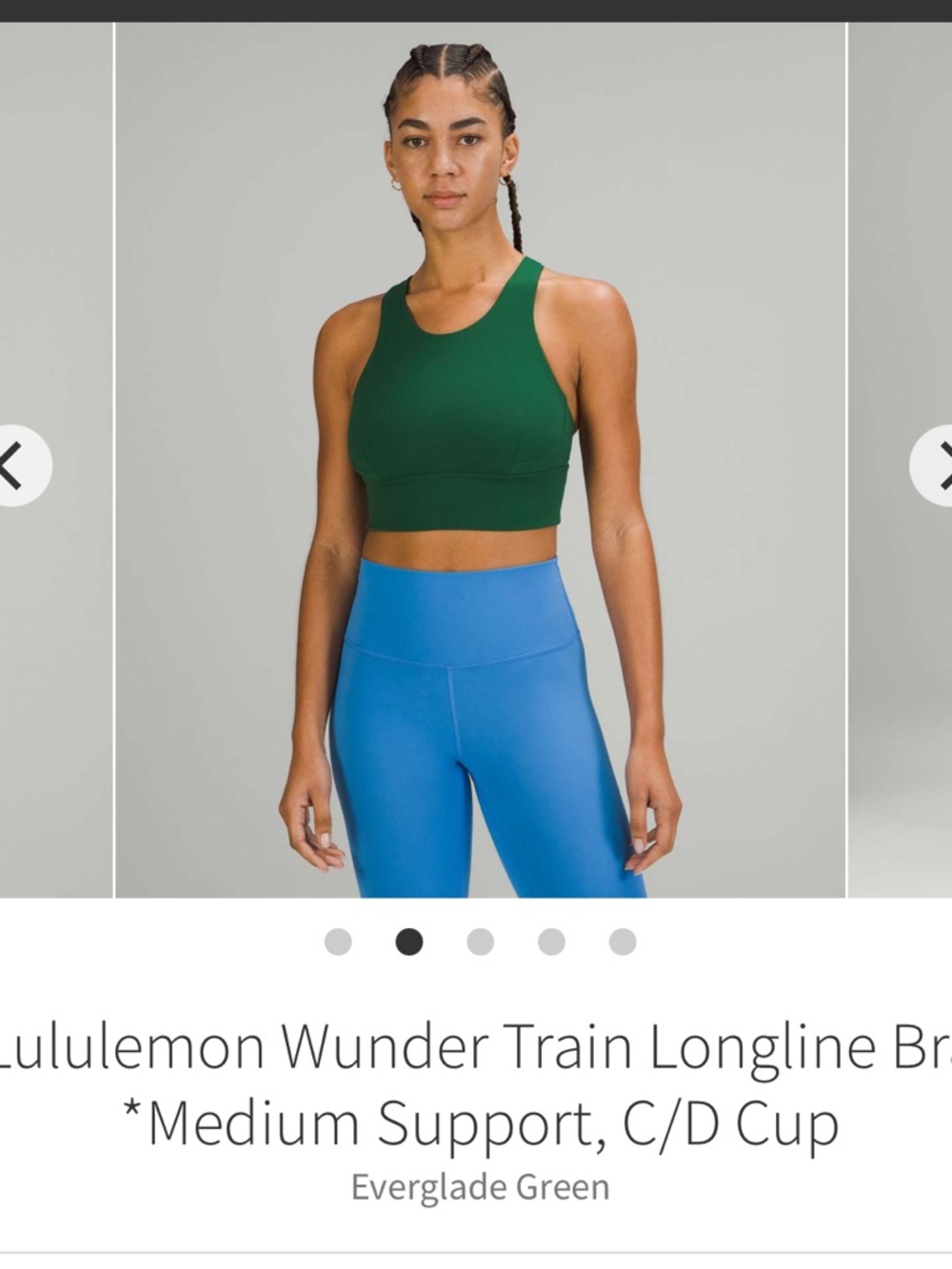 Lululemon wunder Train bra